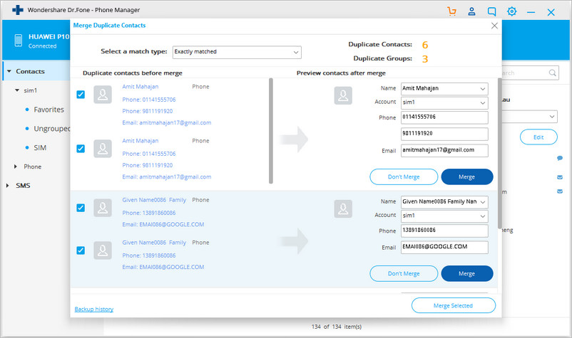 copying contacts to sim card