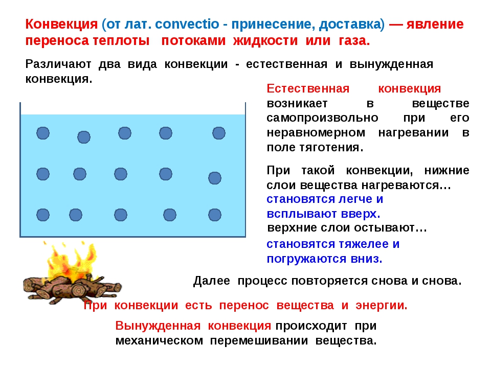 Естественная конвекция в жидкости