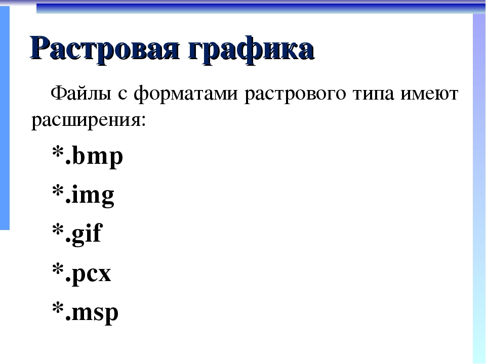 Форматы растровых графических файлов. Файлы с форматами растрового типа имеют расширения. Расширения растровой графики. Растровая Графика расширение файлов. Растровый графический файл расширение.