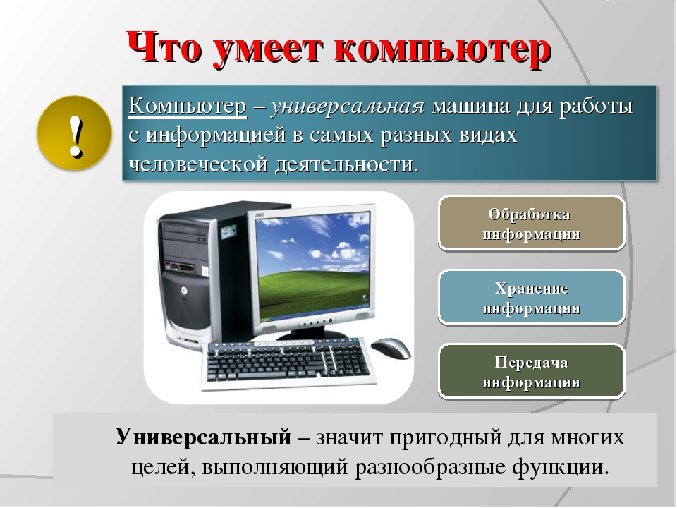 Что умеет компьютер презентация 1 класс