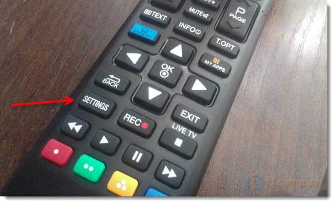 Открываем настройки на телевизоре Открываем настройки на телевизоре