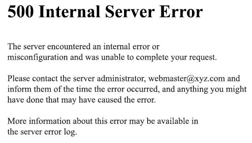 500 internal error server youtube