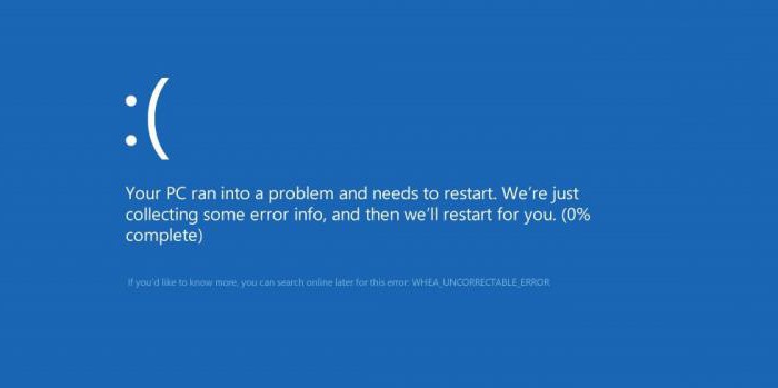 whea uncorrectable error windows 10 как исправить 