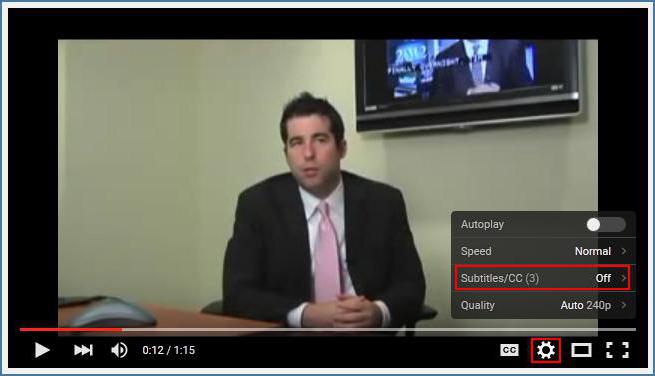 как в ютубе включить русские субтитры