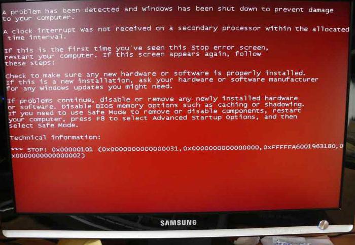 красный экран смерти windows 7