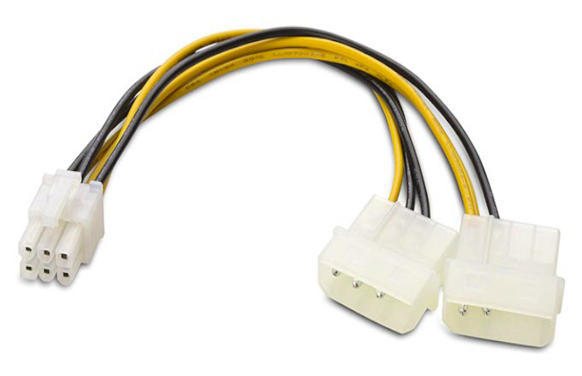 4-контактный Molex к 6-контактный PCI-E кабель питания