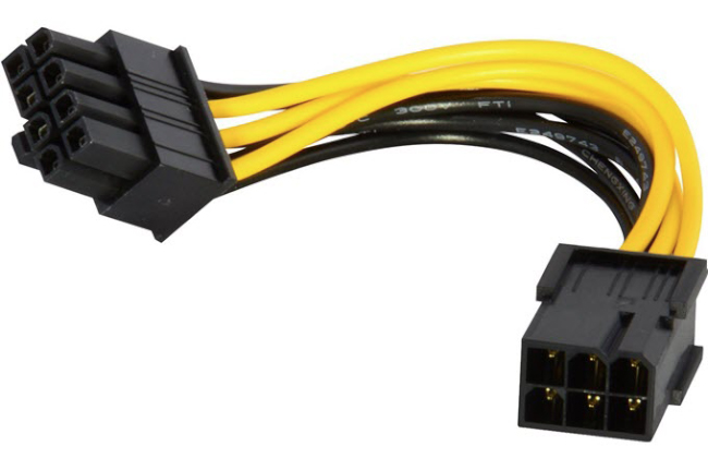 6-контактный PCI-E к 8-контактный PCI-E кабель питания