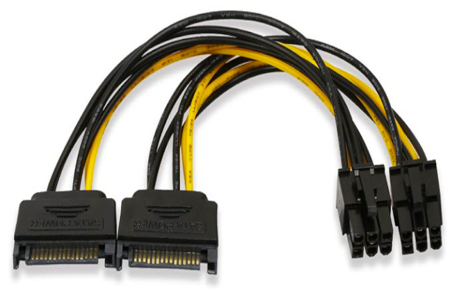 SATA к 6-контактный PCI-E-кабель питания