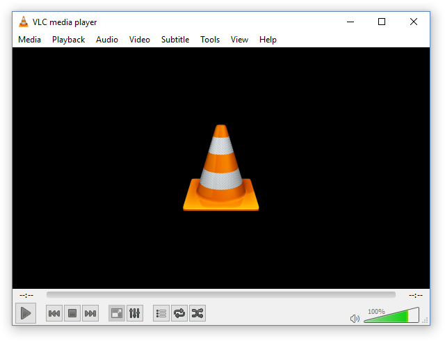 Рабочее окно VLC Media Player