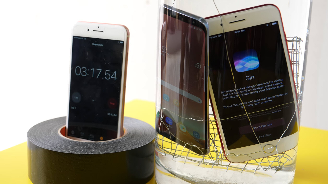 Waterproof iPhone 7 PLUS VS Samsung Galaxy S8