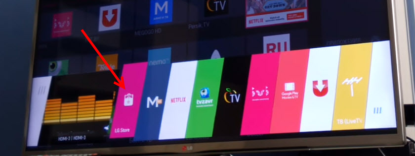 Загрузка приложения Ютуб с LG Store на телевизор
