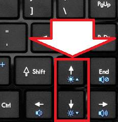 как прибавить яркость экрана на ноутбуке