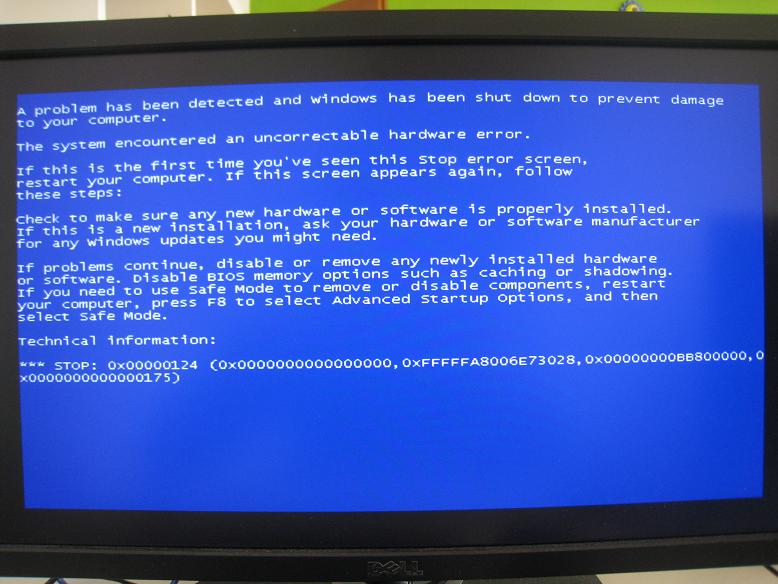 Stop screen. BSOD 0x124. Синий экран смерти Windows 124. Синий экран 0x00000124. Ошибка 0x00000124 Windows 7.