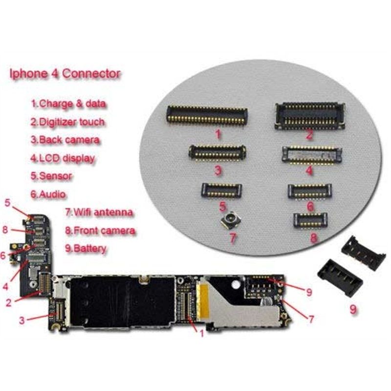 Микрофон iphone 4s распиновка