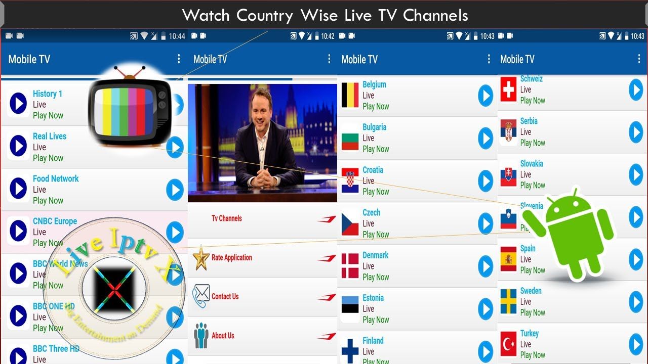 Applications 18. Лайв ТВ. Live TV channels. Live TV Россия. Live TV Android TV.