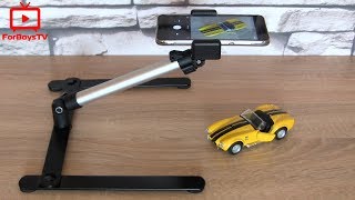 Как снимать видео сверху над столом - настольный штатив для телефона (GoPro) с Алиэкспресс