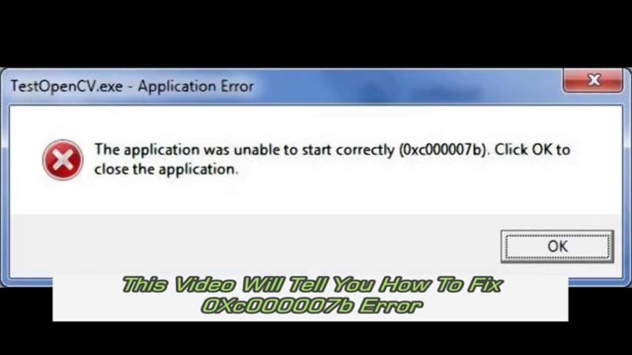 0xc000007b как исправить