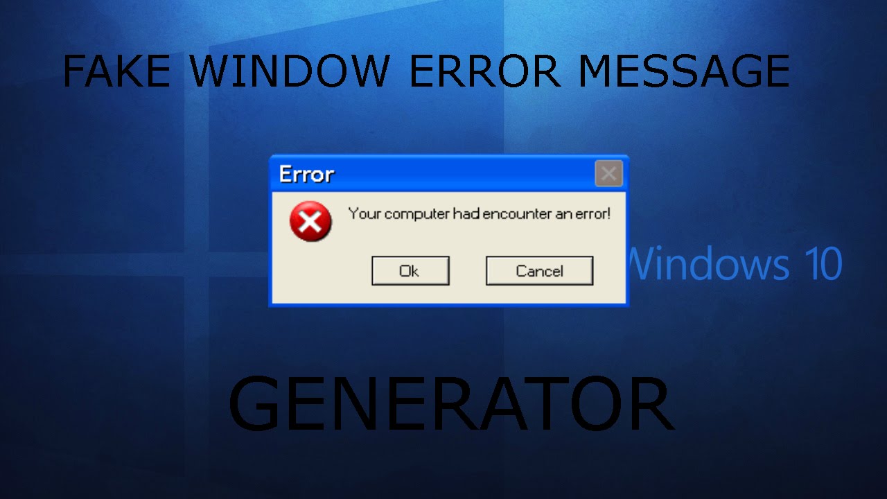 Show error messages
