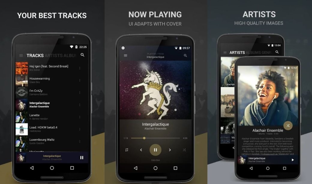 Аудиоплееры для Android - лучшие музыкальные плееры, бесплатные приложения для прослушивания музыки 