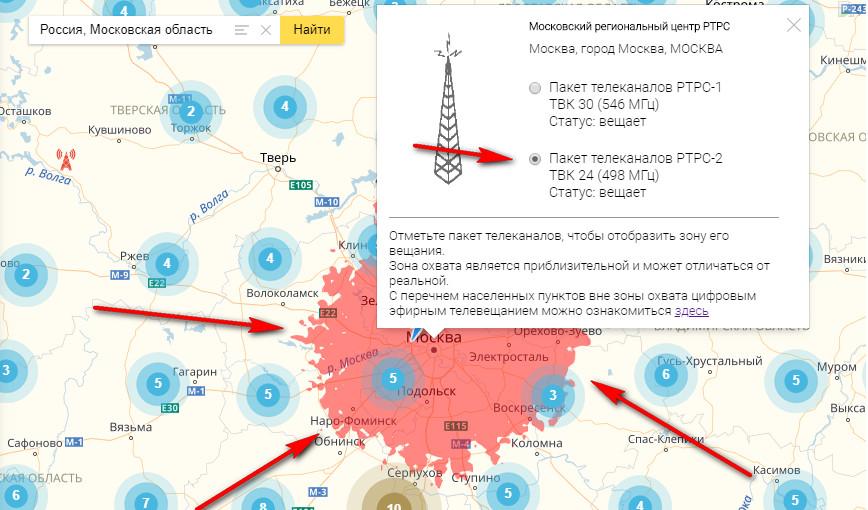 Вышки мотив карта