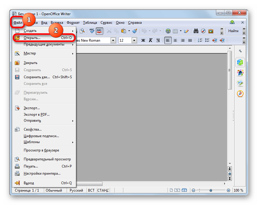 Формат rtf что это такое. Окна OPENOFFICE writer. Формат опен офис. Программа OPENOFFICE writer. Интерфейс окна OPENOFFICE writer.