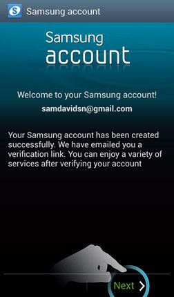 samsung account change email