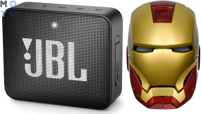  портативные колонки JBL GO 2 и eKids iHome MARVEL Iron Man