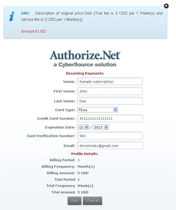 регистрация в платежной системе Authorize_Net