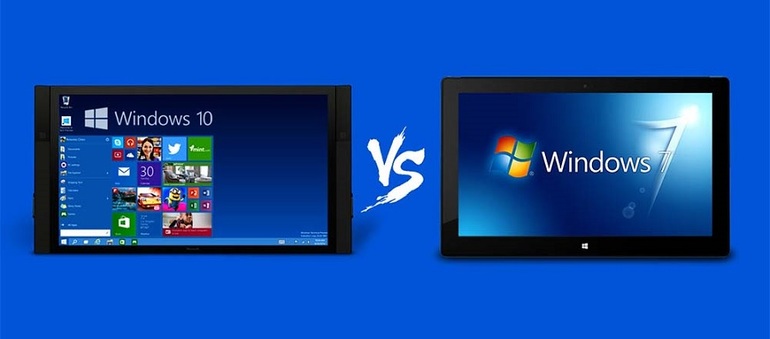 Windows 7 и Windows 10 сравнение