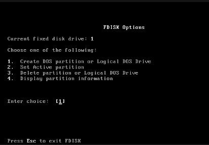 Запуск fdisk.exe