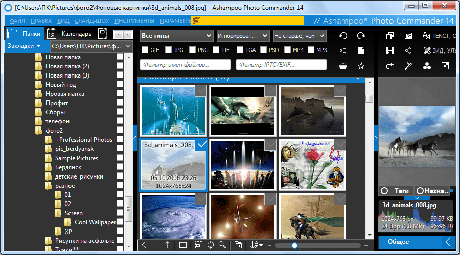 Менеджер изображений Ashampoo Photo Commander