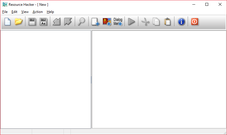 Главное окно Resource Hacker для Программы для русификации программ