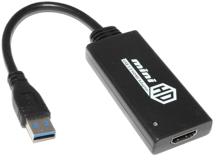 Пример внешней USB-видеокарты для компьютера