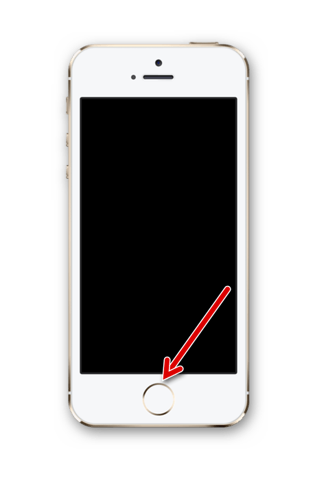 Нажатие по кнопке Домой для активации функции Гид-доступ на iPhone