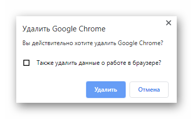 Подтверждение удаления Google Chrome через IObit Uninstaller