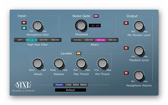 Использование программы MXL Studio Control для улучшения звука микрофона