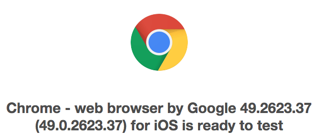 Google Chrome 49 Beta для iOS