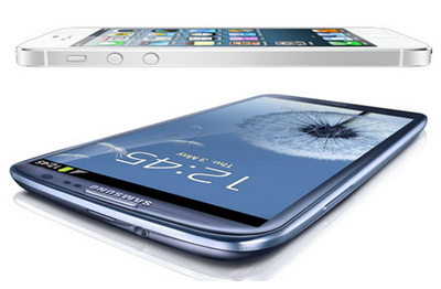  iPhone 5 и Samsung Galaxy s3 параметры