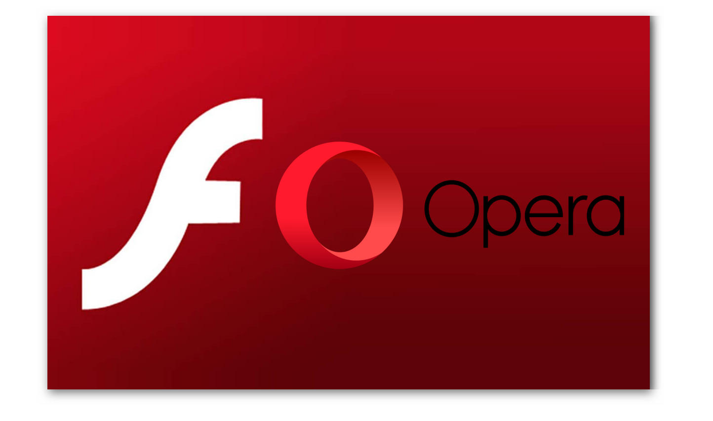 Изображение Adobe Flash Player и Opera