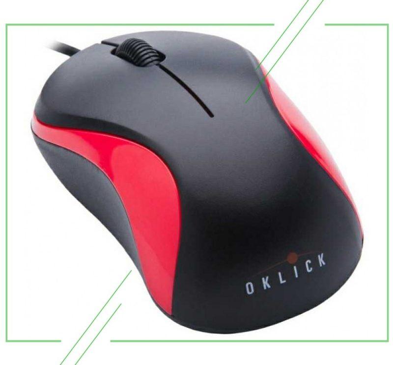 OKLICK 115S Optical Mouse for Notebooks Black-Red USB_result