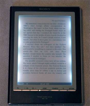 Подсветка экрана электронной книги