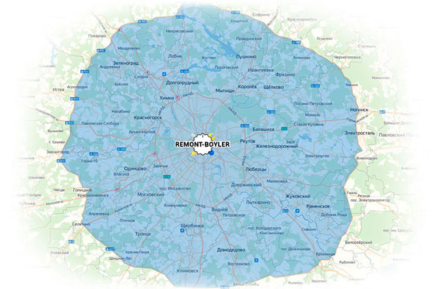 карта работы по Москве и Области