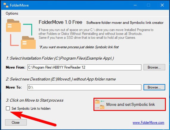 Как перенести программы или игры на другой диск с помощью утилиты FolderMove
