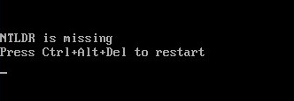 Ошибка ntldr is missing