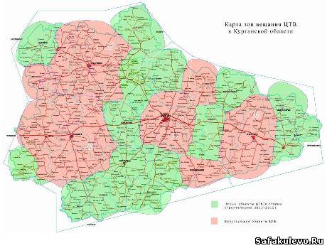 Карта покрытия цифрового телевидения в свердловской области