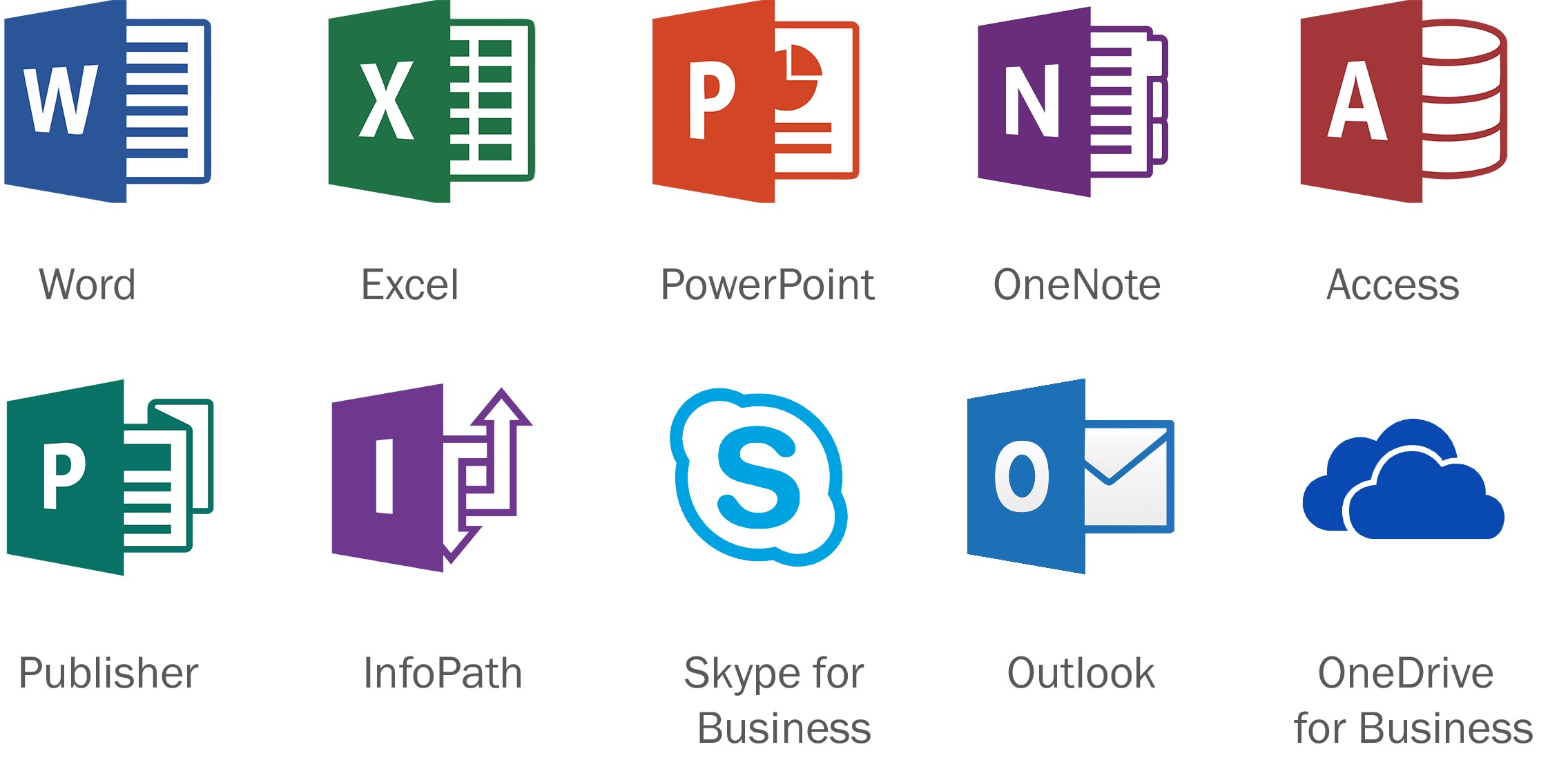 Эмблемы программ Microsoft Office