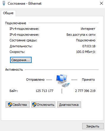Окно «Состояние»