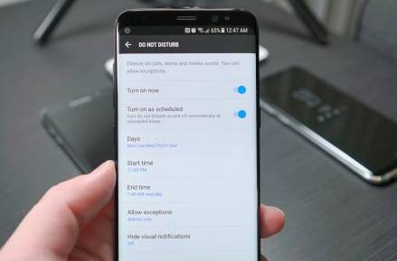 Сделайте так, чтобы Samsung Galaxy S8 не беспокоил вас