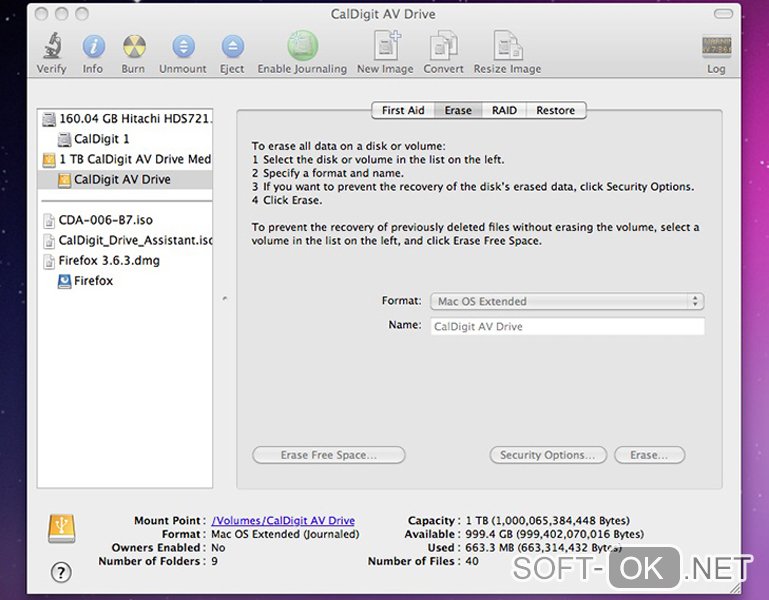 Открываем .iso файл на Mac при помощи Apple Disk Utility