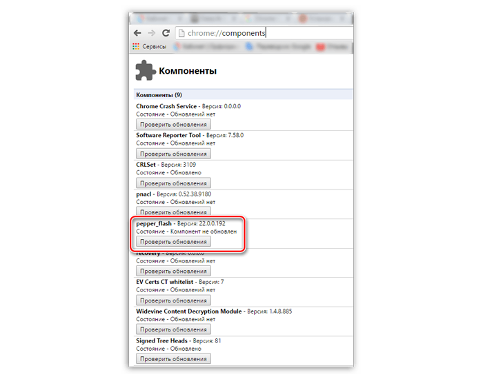 Chrome Plugins включить Adobe Flash Player